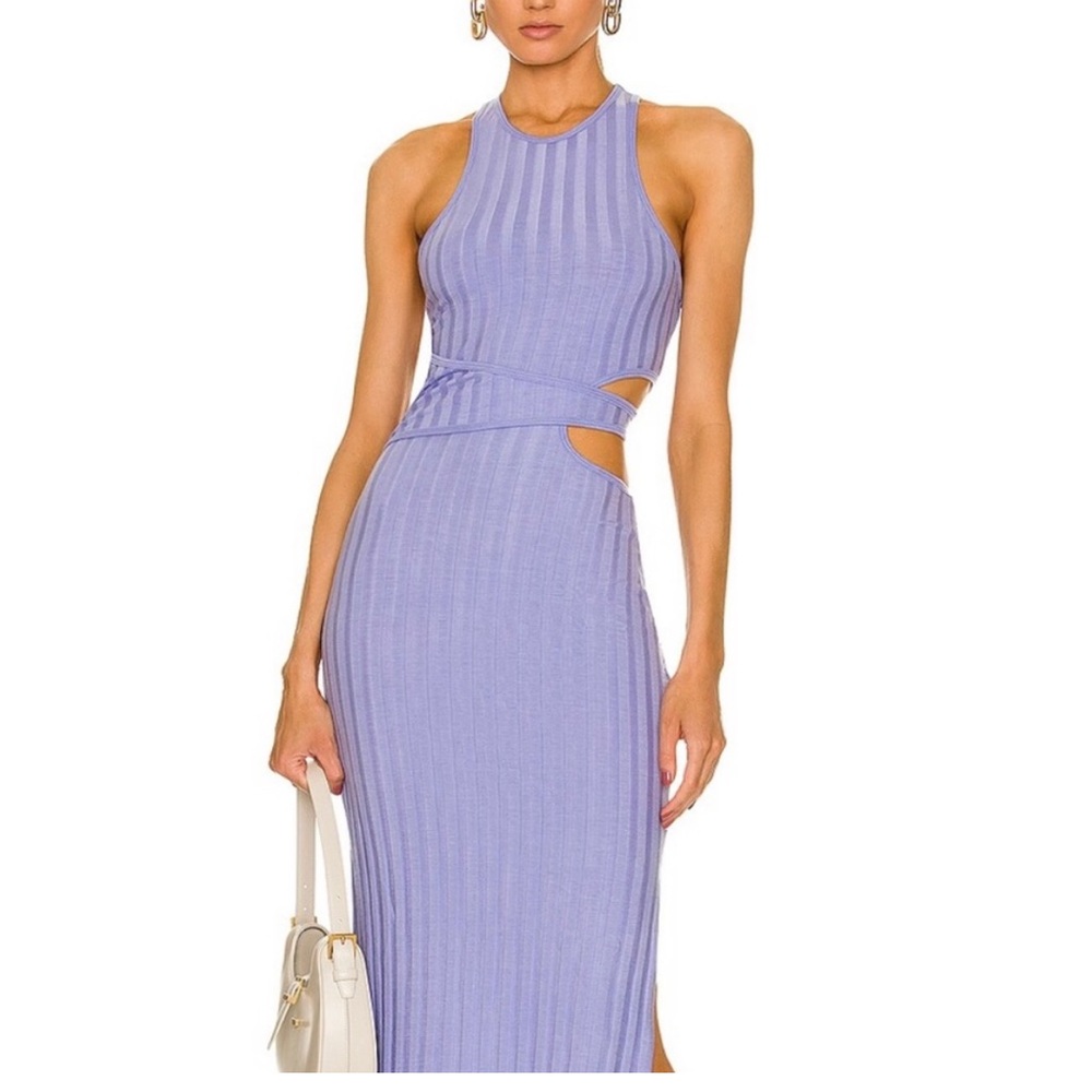 NWT Jonathan Simkhai Kaya Midi cut out dress sz L